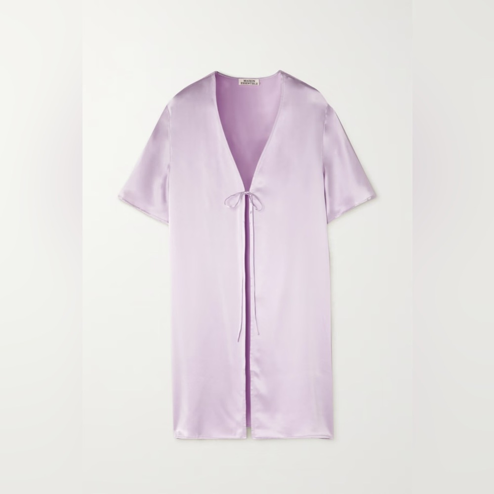 Maison Essentiele Silk Pajama Shirt